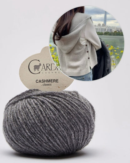 Kapuutsiga sallvest | ülmitmekülgne ja eriti pehme Cardiffi Classic Cashmere’ist