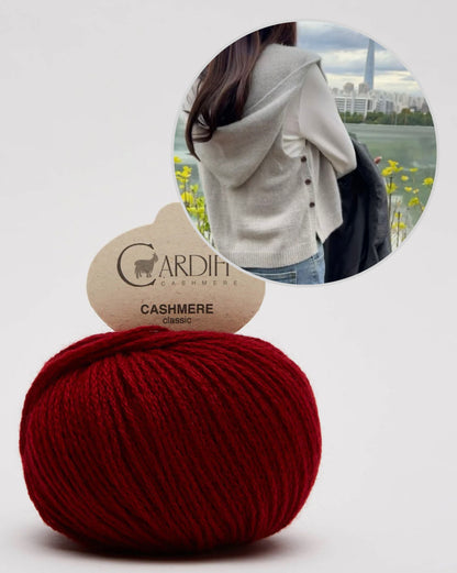 Kapuutsiga sallvest | ülmitmekülgne ja eriti pehme Cardiffi Classic Cashmere’ist