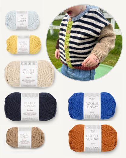 Holger Cardigan Kids mit Double Sunday von Sandnes Garn 9