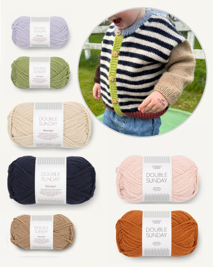 Holger Cardigan Kids mit Double Sunday von Sandnes Garn 8
