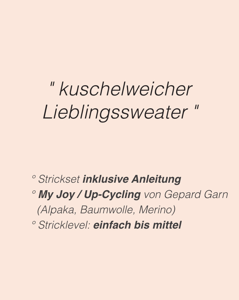 Caidree Home Sweater mit My Joy von Gepard Garn 2