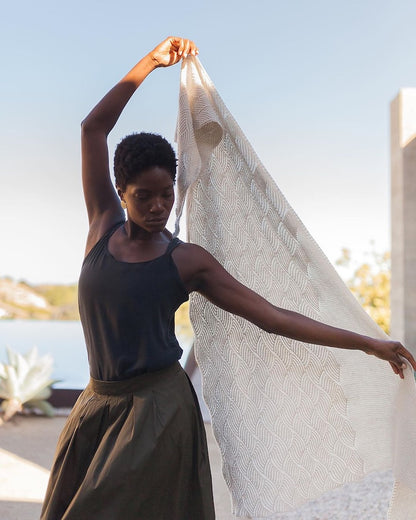 Skala Shawl | maiga šalle no Woolfolk Tynd dzijas
