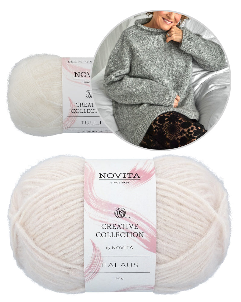 Ingrid Pullover | einfach und bequem aus Halaus und Tuuli von Novita