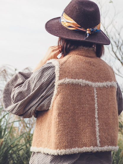Mellow Vest | luxueuse et d'une beauté classique en cashmere Large et Curly de Cardiff