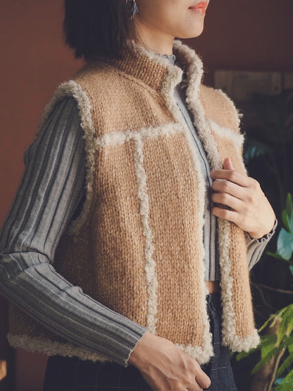 Mellow Vest | luxueuse et d'une beauté classique en cashmere Large et Curly de Cardiff