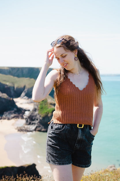 Caraco Bedruthan | inspiré de la côte rocheuse de Pure Silk by Knitting for Olive