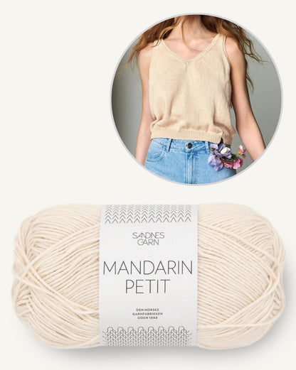 Iris Top | lässig bequem aus Mandarin Petit von Sandnes Garn