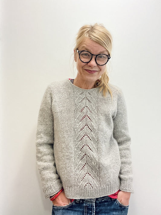 Tresse’i kampsun | romantiline, valmistatud Biches & Bûches’i lõngadest Le Petit Lambswool ja Le Petit Silk & Mohair