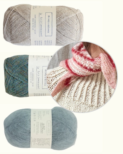 Isla Shawl Winter Edition | zart flauschig aus Le Petit Lambswool und Le Petit Silk & Mohair von Biches & Bûches