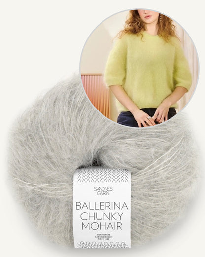 Ivy Tee | delicate shirt made from Ballerina Chunky Mohair by Sandnes Garn