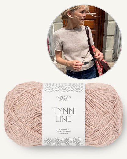 Ivy Tee von PetiteKnit mit Tynn Line von Sandnes Garn 10