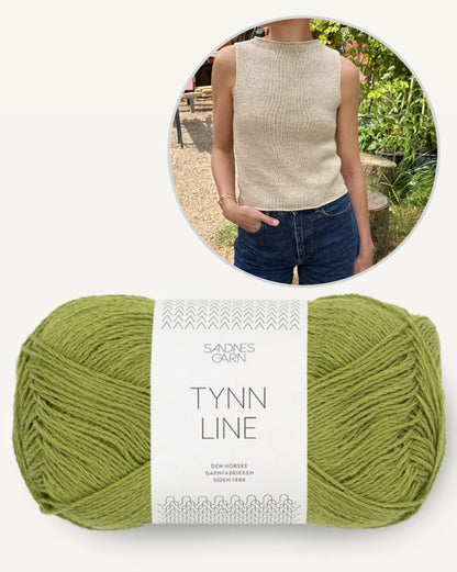 Ivy Top von PetiteKnit mit Tynn Line von Sandnes Garn 18