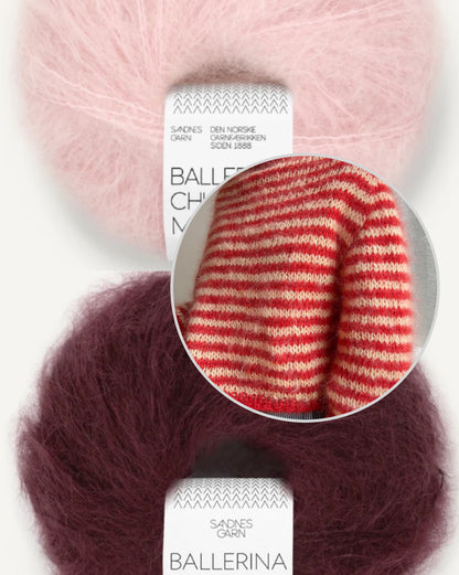 Pull Miyu | chaud à fines rayures en Ballerina Chunky Mohair de Sandnes Garn