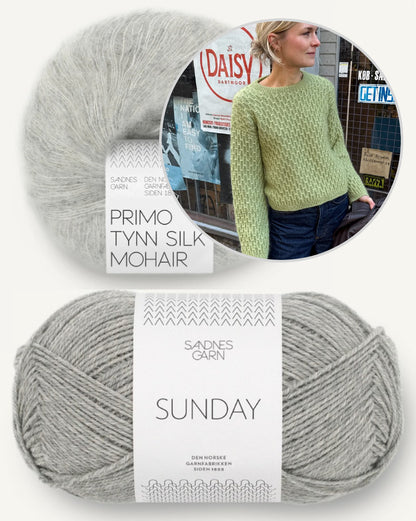 Jenny Blouse | fluffy smock pattern from Sunday and Primo Tynn Silk Mohair by Sandnes Garn