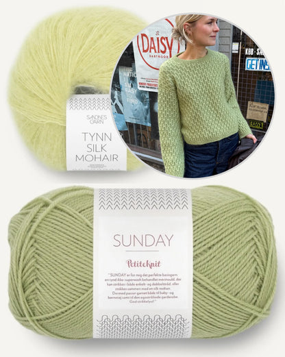 Jenny Blouse | fluffy smock pattern from Sunday and Primo Tynn Silk Mohair by Sandnes Garn