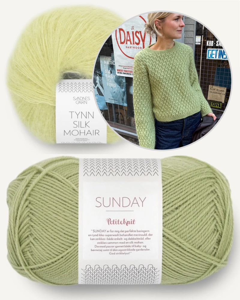 Jenny Blouse | fluffy smock pattern from Sunday and Primo Tynn Silk Mohair by Sandnes Garn