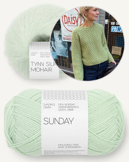 Jenny Blouse | fluffy smock pattern from Sunday and Primo Tynn Silk Mohair by Sandnes Garn