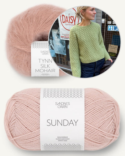 Jenny Blouse | fluffy smock pattern from Sunday and Primo Tynn Silk Mohair by Sandnes Garn