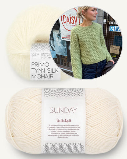 Jenny Blouse | fluffy smock pattern from Sunday and Primo Tynn Silk Mohair by Sandnes Garn