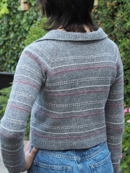 Morse Polo | fine strukturerede striber i Le Petit Lambswool fra Biches & Bûches