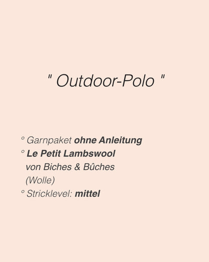 Morse Polo | fine strukturerede striber i Le Petit Lambswool fra Biches & Bûches