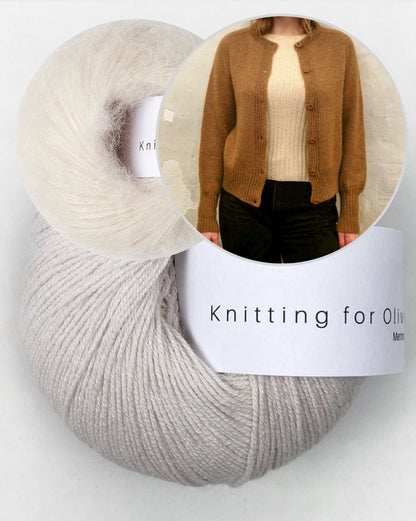 Johanne Cardigan | elegant and basic made of Merino and Soft Silk Mohair