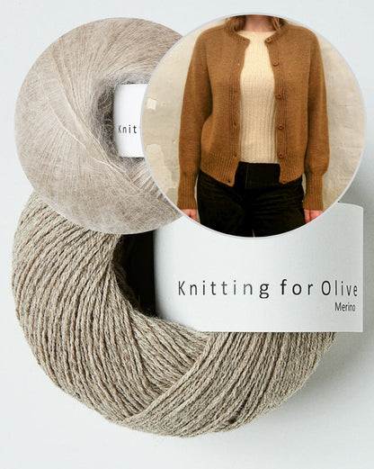 Johanne Cardigan | elegant and basic made of Merino and Soft Silk Mohair