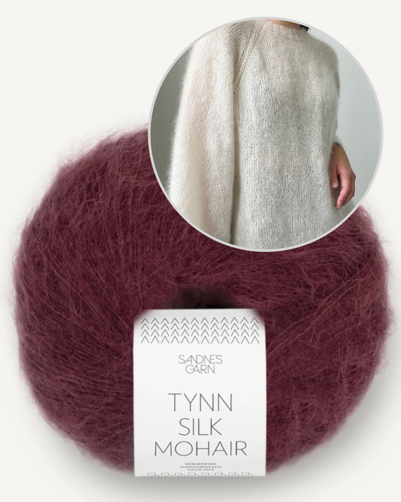 Joo Sweater light von Novemberknits mit Tynn Silk Mohair von Sandnes Garn 10