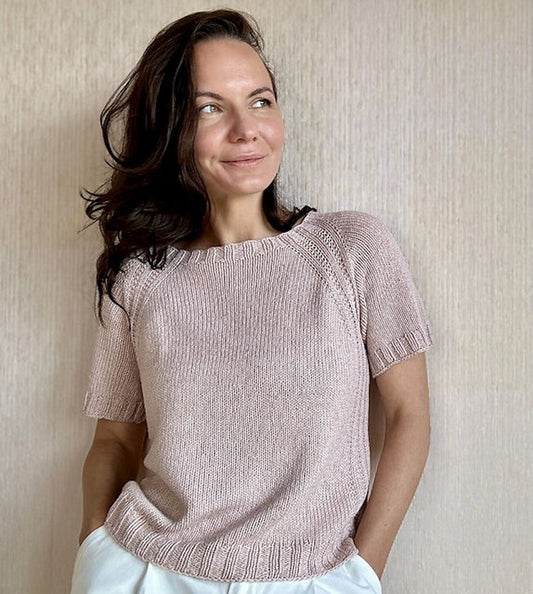 Mellow Mood Top | basic shirt, airy soft made from Line by Sandnes Garn