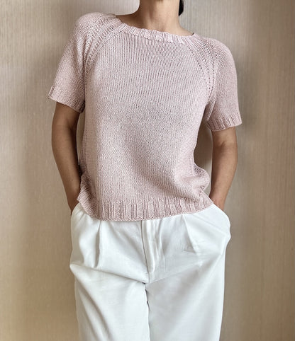 Mellow Mood Top | T-shirt basique, léger et doux en Line de Sandnes Garn