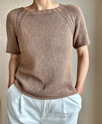 Mellow Mood Top | T-shirt basique, léger et doux en Line de Sandnes Garn