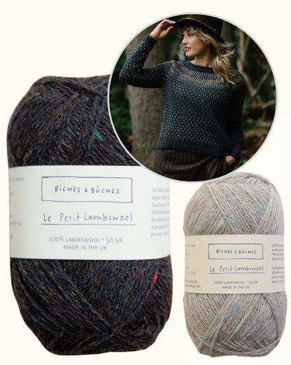 Junction Sweater | romantisks norvēģu džemperis no Biches & Bûches Le Petit Lambswool dzijas