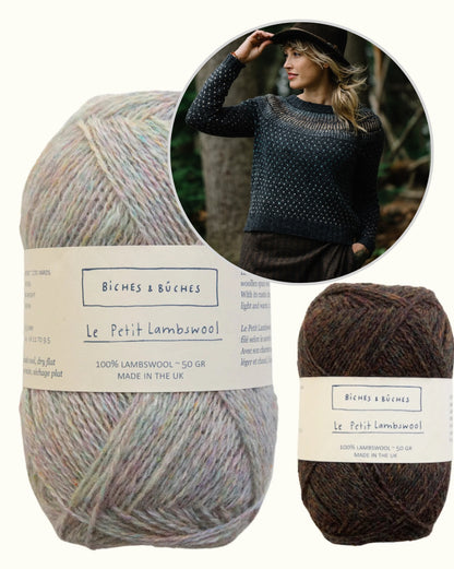 Junction Sweater | romantisks norvēģu džemperis no Biches & Bûches Le Petit Lambswool dzijas