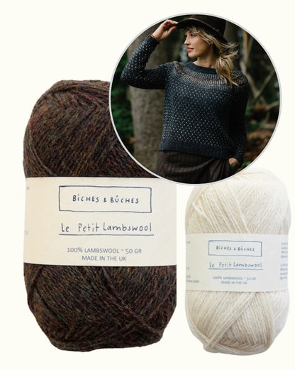 Junction Sweater | romantisks norvēģu džemperis no Biches & Bûches Le Petit Lambswool dzijas