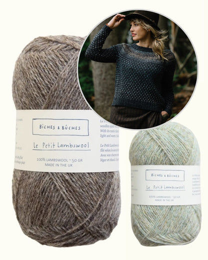 Junction Sweater | romantisks norvēģu džemperis no Biches & Bûches Le Petit Lambswool dzijas