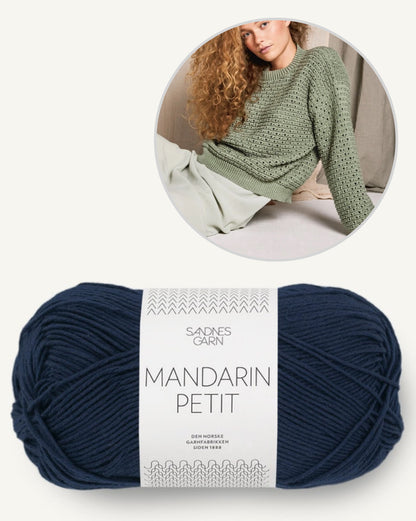 Pull June | léger pull d'été en Mandarin Petit de Sandnes Garn