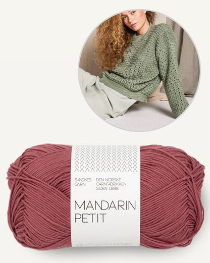 Pull June | léger pull d'été en Mandarin Petit de Sandnes Garn