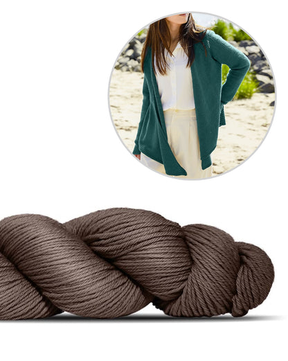 Kanshoku kardigan | vabalt lahtiselt kantav, valmistatud Rosy Green Wooli Cheeky Merino Joy lõngast