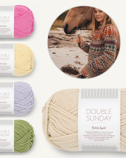 Kathmandu Pullover Kids | van Double Sunday van Sandnes Garn - Breiset met PDF-instructies