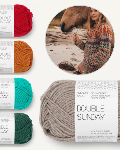 Kathmandu Pullover Kids | van Double Sunday van Sandnes Garn - Breiset met PDF-instructies