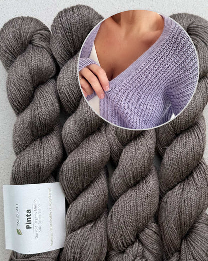Katie Cardigan | classique en demi-côtes avec la Pinta de Pascuali