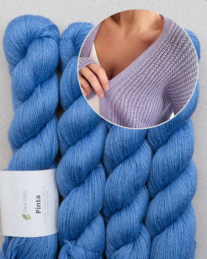 Katie Cardigan | classique en demi-côtes avec la Pinta de Pascuali