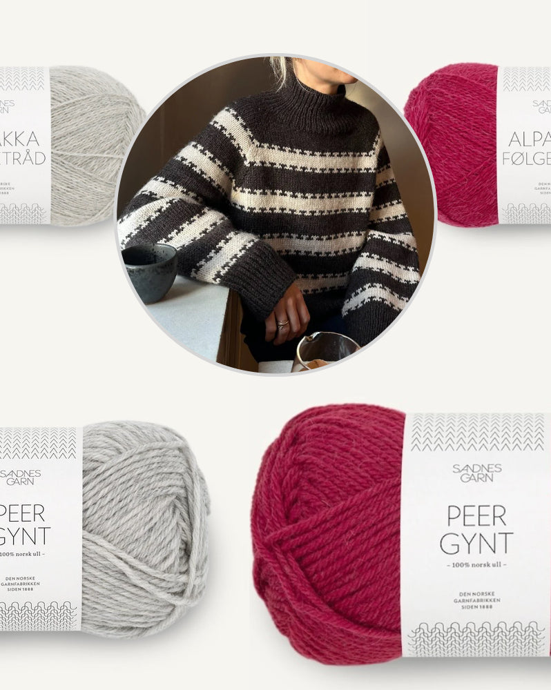 PetiteKnit Key Sweater mit Peer Gynt und Alpakka Folgetrad von Sandnes Garn 11