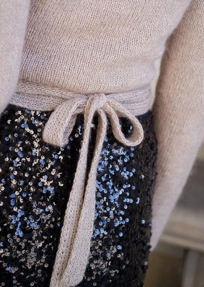 Late Summer Wrap | Charmante veste enveloppante en mérinos et doux mohair de soie