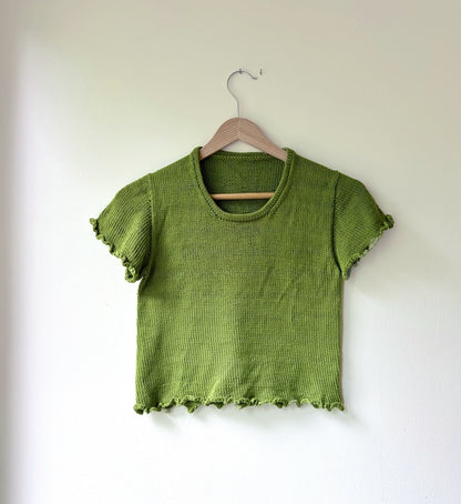 Baby Gem T-shirt | fortryllende flæser i Mandarin Petit fra Sandnes Garn