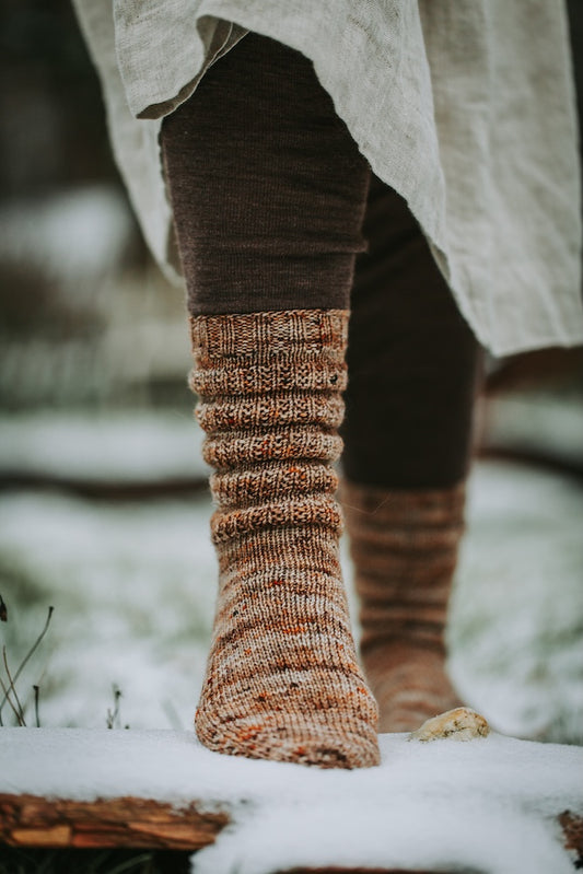Calluna Socken | einfach weiches Strukturmuster
