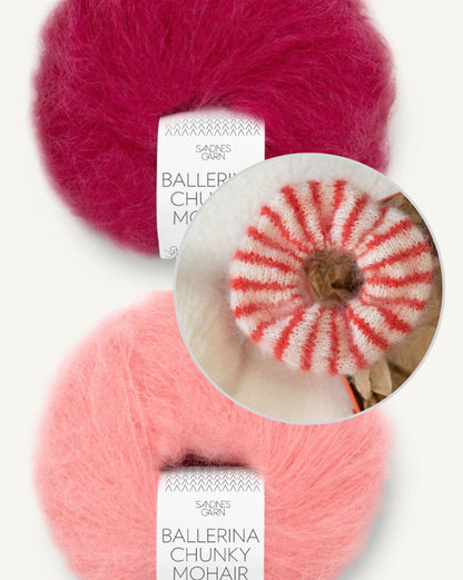 Sandnes Knit a Scrunchie Set mit Gratisanleitung aus Ballerina Chunky Mohair von Sandnes Garn 7