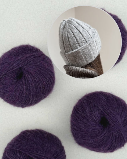 The Knitonomy Boston Hat | classic beauty made from soft Cashmere 6/28 by Pascuali