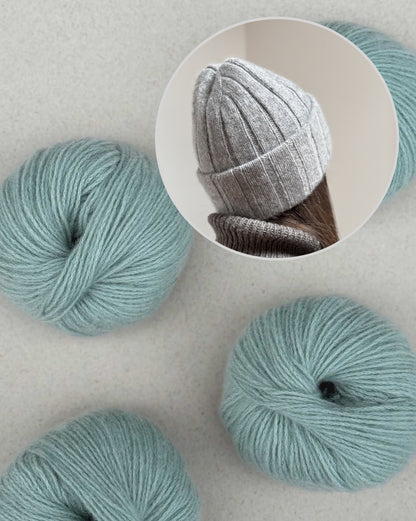 The Knitonomy Boston Hat | classic beauty made from soft Cashmere 6/28 by Pascuali