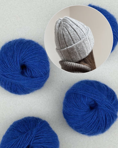 The Knitonomy Boston Hat | classic beauty made from soft Cashmere 6/28 by Pascuali